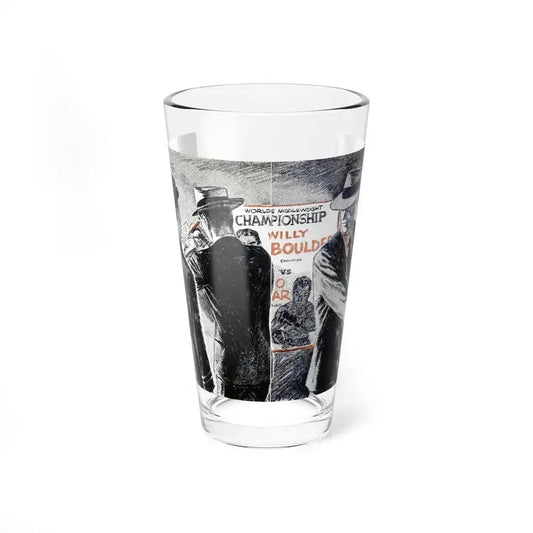 The Champ's Last Stand (2), Blue Book Magazine, March 1947 (Magazine Illustration) Pint Glass 16oz 16oz - Go Mug Yourself
