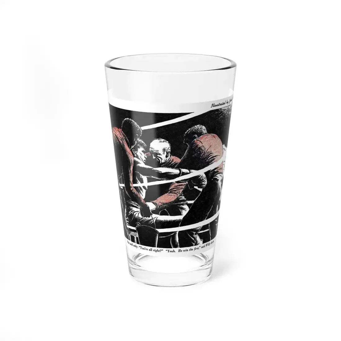 The ChampPulls One (1), Blue Book Magazine, February 1947 (Magazine Illustration) Pint Glass 16oz 16oz - Go Mug Yourself