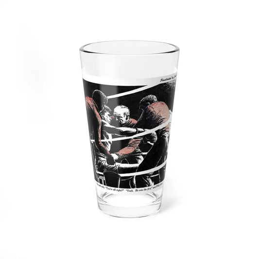 The ChampPulls One (1), Blue Book Magazine, February 1947 (Magazine Illustration) Pint Glass 16oz 16oz - Go Mug Yourself