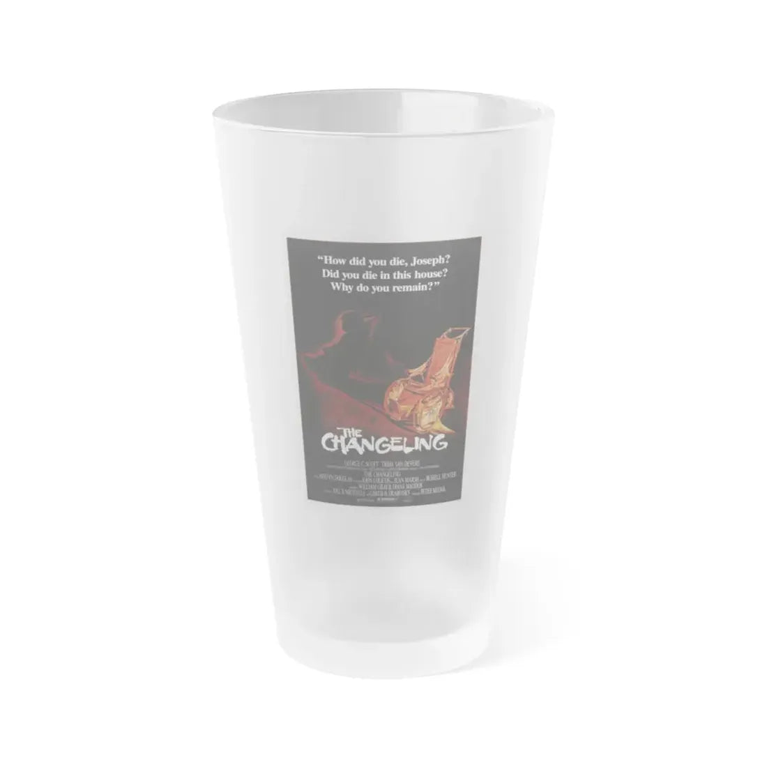 THE CHANGELING 1980 Movie Poster - Frosted Pint Glass 16oz 16oz Frosted - Go Mug Yourself