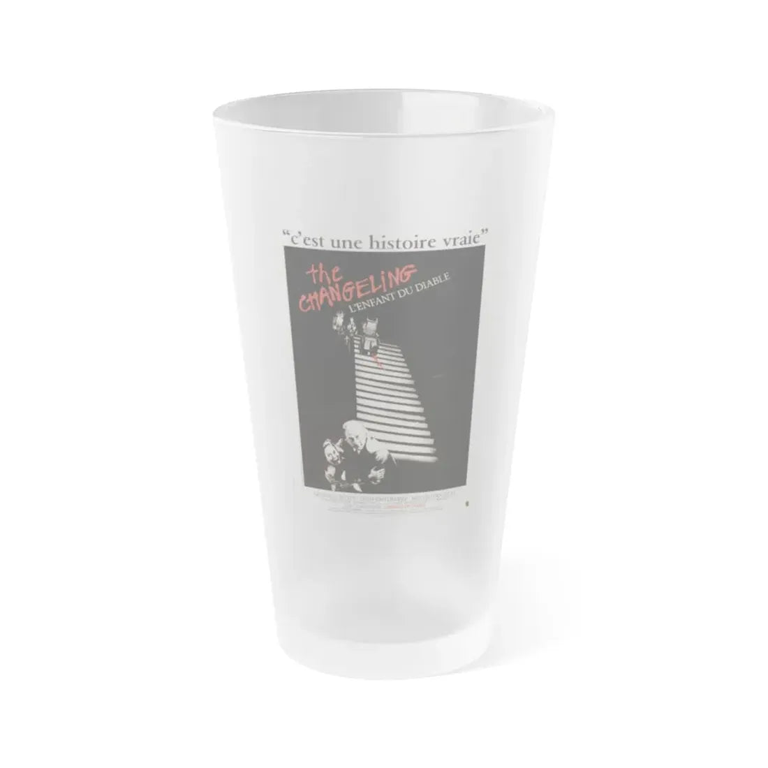 THE CHANGELING (FRENCH) 1980 Movie Poster - Frosted Pint Glass 16oz 16oz Frosted - Go Mug Yourself
