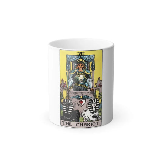 The Chariot (Tarot Card) Color Changing Mug 11oz-11oz-Go Mug Yourself