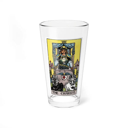 The Chariot (Tarot Card) Pint Glass 16oz-16oz-Go Mug Yourself