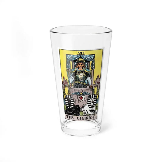 The Chariot (Tarot Card) Pint Glass 16oz 16oz - Go Mug Yourself