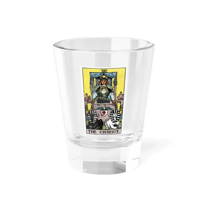 The Chariot (Tarot Card) Shot Glass 1.5oz 1.5oz - Go Mug Yourself