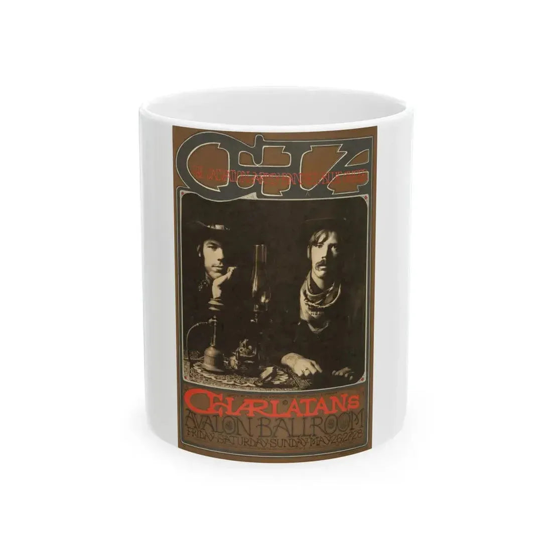 The Charlatans Poster (Music Poster) White Coffee Mug 11oz - Go Mug Yourself