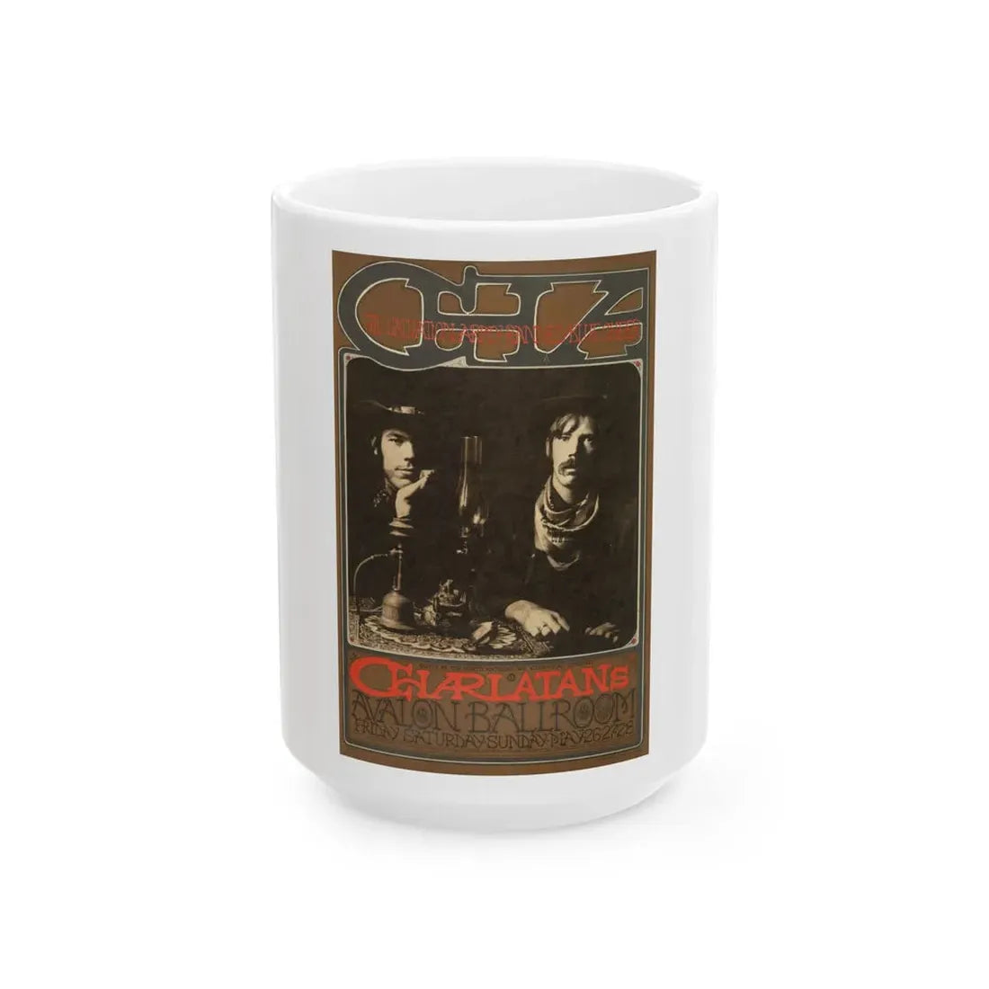 The Charlatans Poster (Music Poster) White Coffee Mug 15oz - Go Mug Yourself