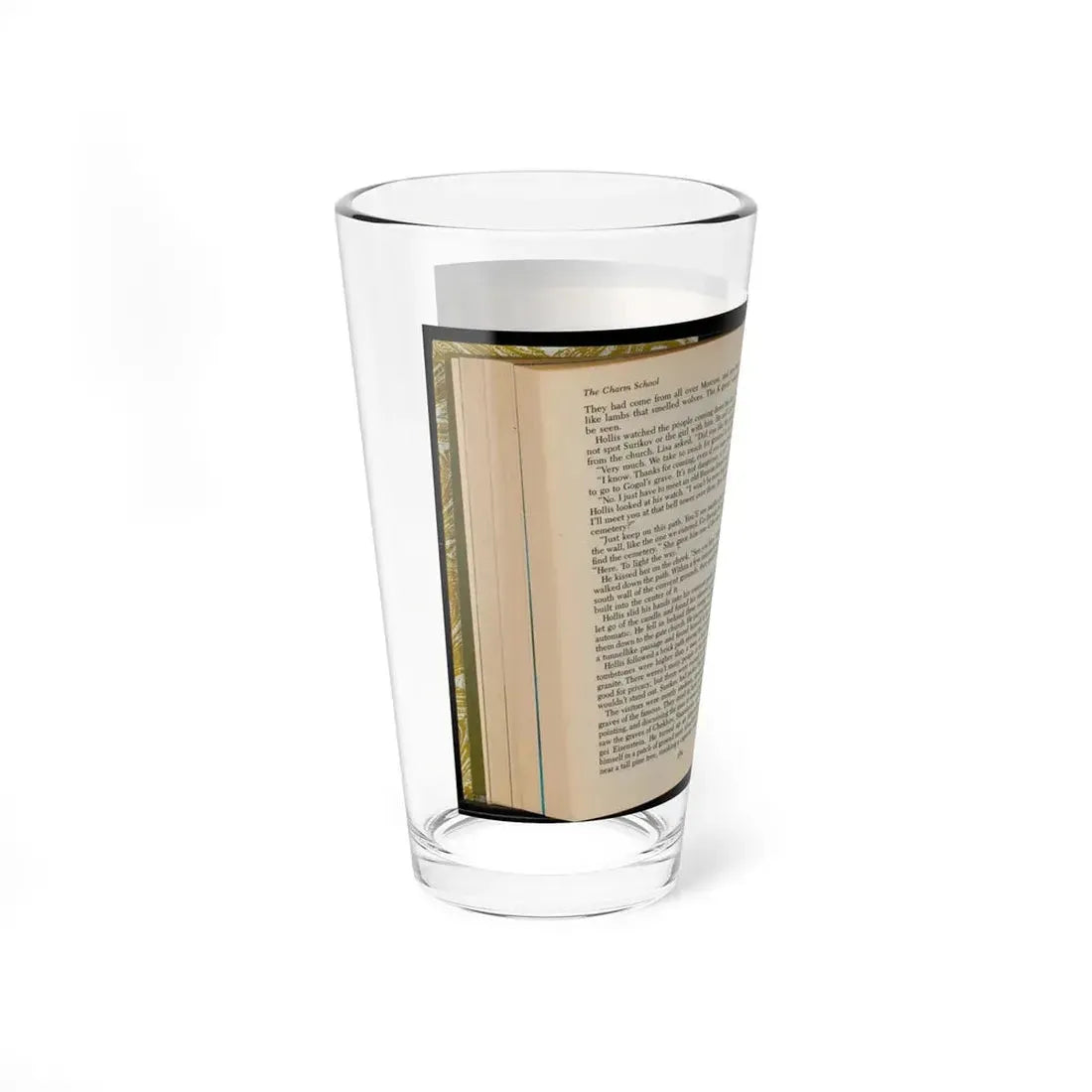 The Charm School, digest story book illustration - Pint Glass 16oz - Go Mug Yourself