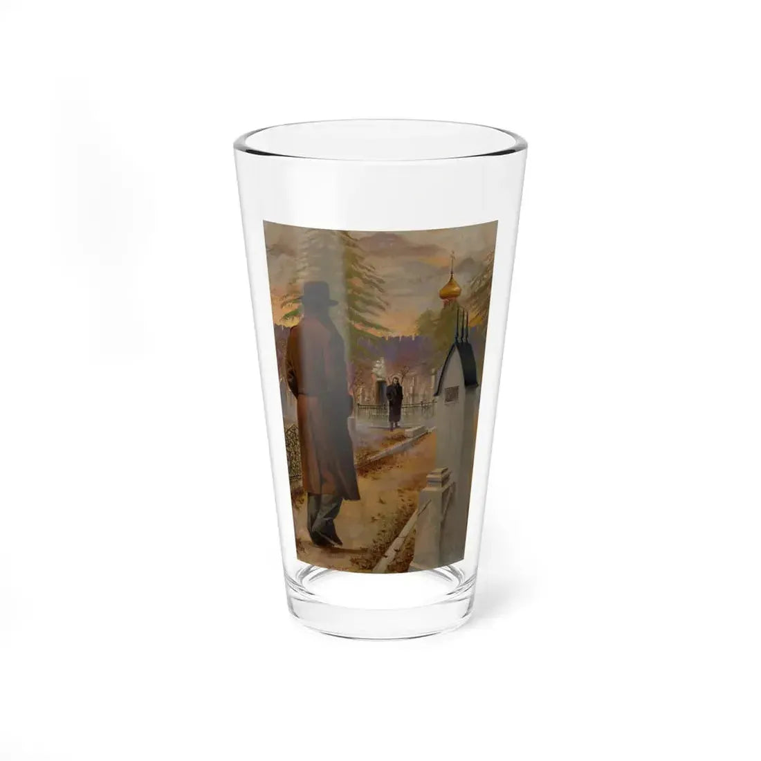 The Charm School, digest story illustration - Pint Glass 16oz 16oz - Go Mug Yourself