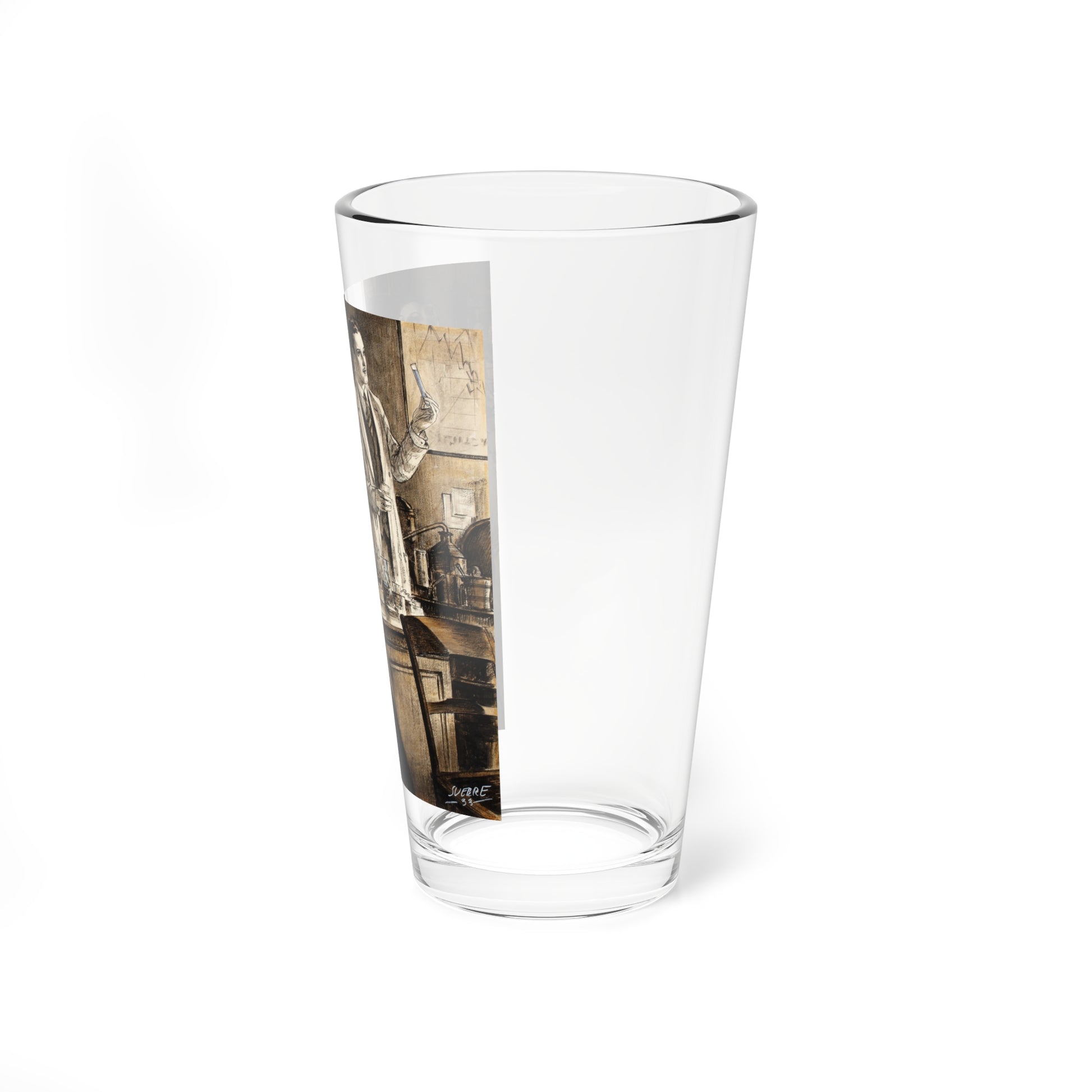 The Chemist, 1933 (Magazine Illustration) Pint Glass 16oz-Go Mug Yourself