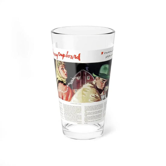 The Cherry Cupboard, Woman's Day, May 1950 (Magazine Illustration) Pint Glass 16oz 16oz - Go Mug Yourself