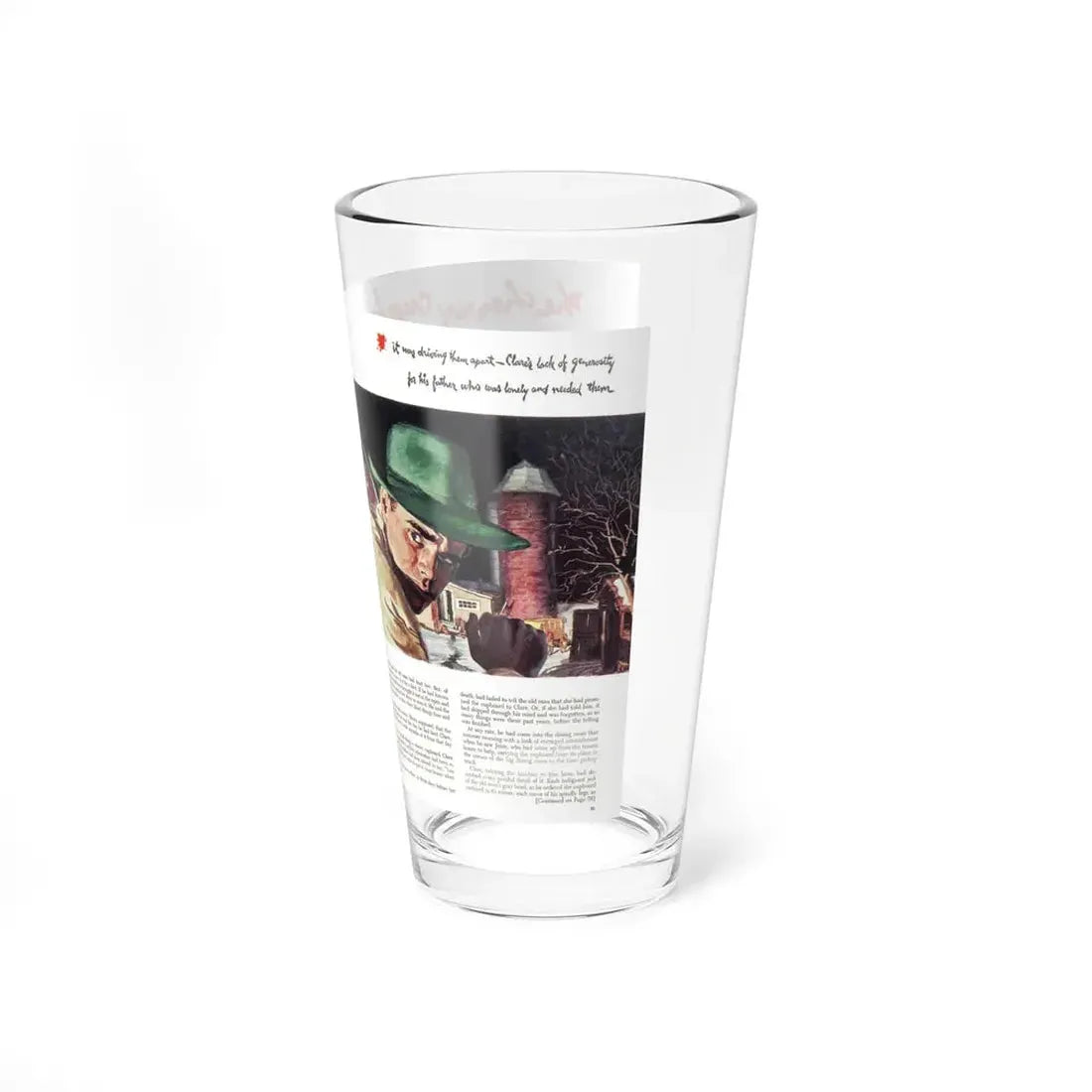The Cherry Cupboard, Woman's Day, May 1950 (Magazine Illustration) Pint Glass 16oz - Go Mug Yourself