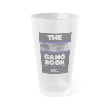 The Chicago Gang Book - Front Cover - Frosted Pint Glass 16oz 16oz Frosted - Go Mug Yourself