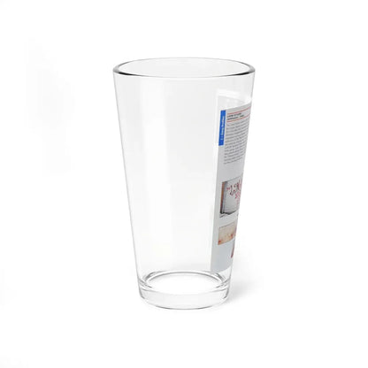 The Chicago Gang Book Page 110 - Latin Stylers Identifiers - Pint Glass 16oz - Go Mug Yourself