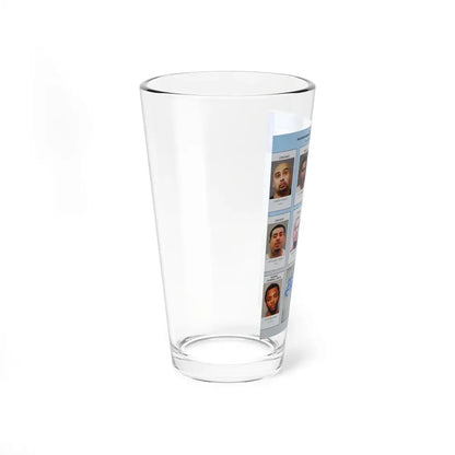 The Chicago Gang Book Page 115 - Maniac Latin Disciples Members (Capone, Gonzo, Fable, Bam, Flop, Hecdog) - Pint Glass 16oz - Go Mug Yourself