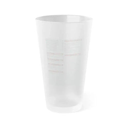 The Chicago Gang Book Page 13 - Frosted Pint Glass 16oz 16oz Frosted - Go Mug Yourself