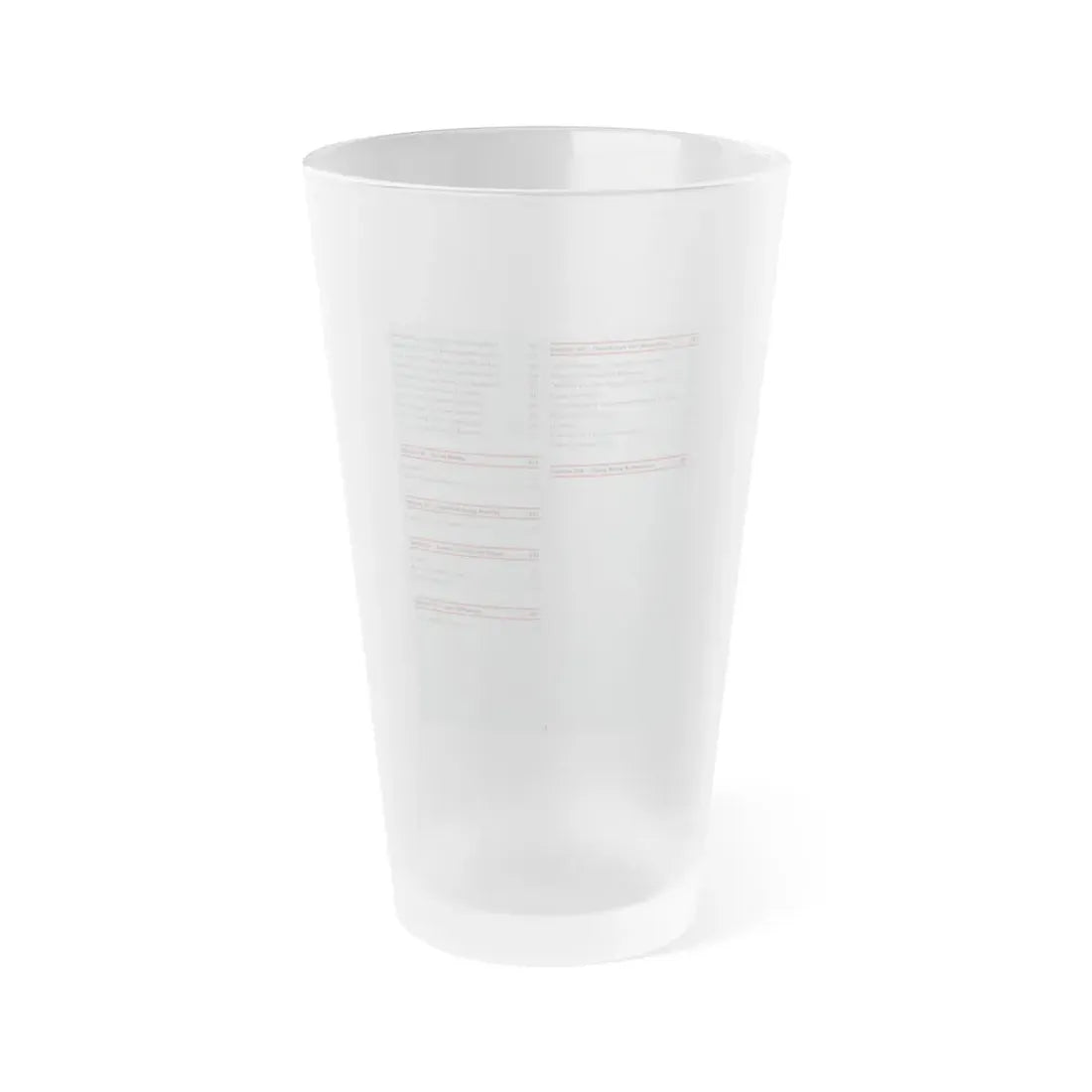The Chicago Gang Book Page 13 - Frosted Pint Glass 16oz 16oz Frosted - Go Mug Yourself