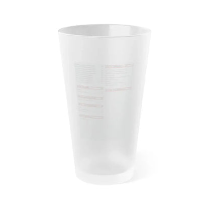 The Chicago Gang Book Page 13 - Frosted Pint Glass 16oz 16oz Frosted - Go Mug Yourself