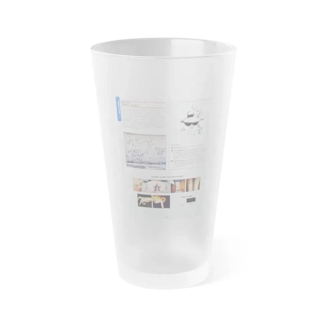 The Chicago Gang Book Page 132 - Pachucos Identifiers - Frosted Pint Glass 16oz 16oz Frosted - Go Mug Yourself