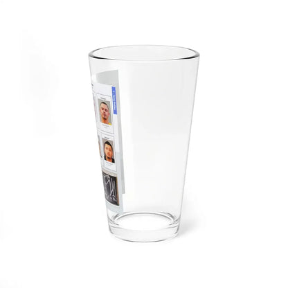 The Chicago Gang Book Page 133 - Pachucos Members (Chavello, Flacko, Horsie, Monkey, Casper, Cheeks, Gato, Bam Bam, Charlie) - Pint Glass 16oz - Go Mug Yourself