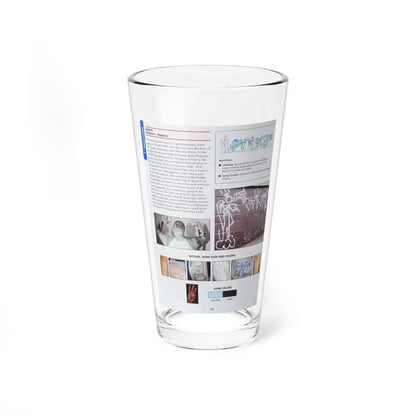 The Chicago Gang Book Page 138 - Saints Identifiers - Pint Glass 16oz - Go Mug Yourself