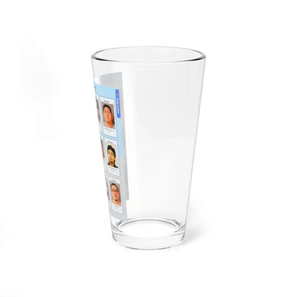 The Chicago Gang Book Page 139 - Saints Members (Lizzard, Goofy, Snoop, G-Man, Butcher, Oso, Baby J, Lil Gonzo, Boy, Sly, Melly, Chino) - Pint Glass 16oz - Go Mug Yourself