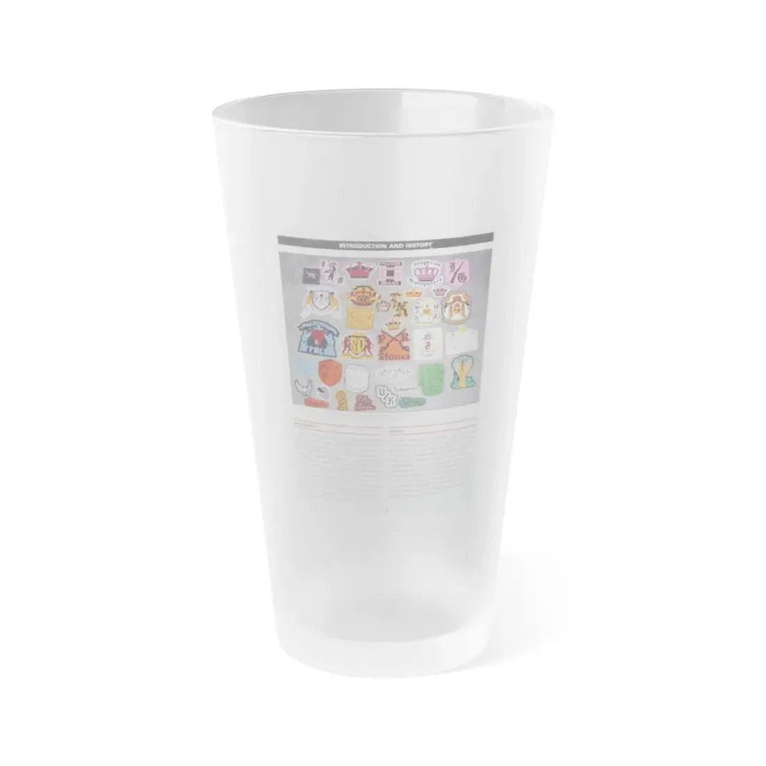 The Chicago Gang Book Page 14 - Frosted Pint Glass 16oz 16oz Frosted - Go Mug Yourself