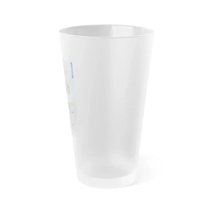 The Chicago Gang Book Page 141 - Saints Identifiers - Frosted Pint Glass 16oz - Go Mug Yourself