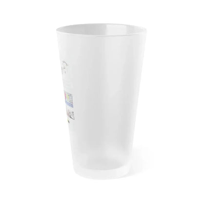 The Chicago Gang Book Page 142 - Satan Disciples Identifiers - Frosted Pint Glass 16oz - Go Mug Yourself