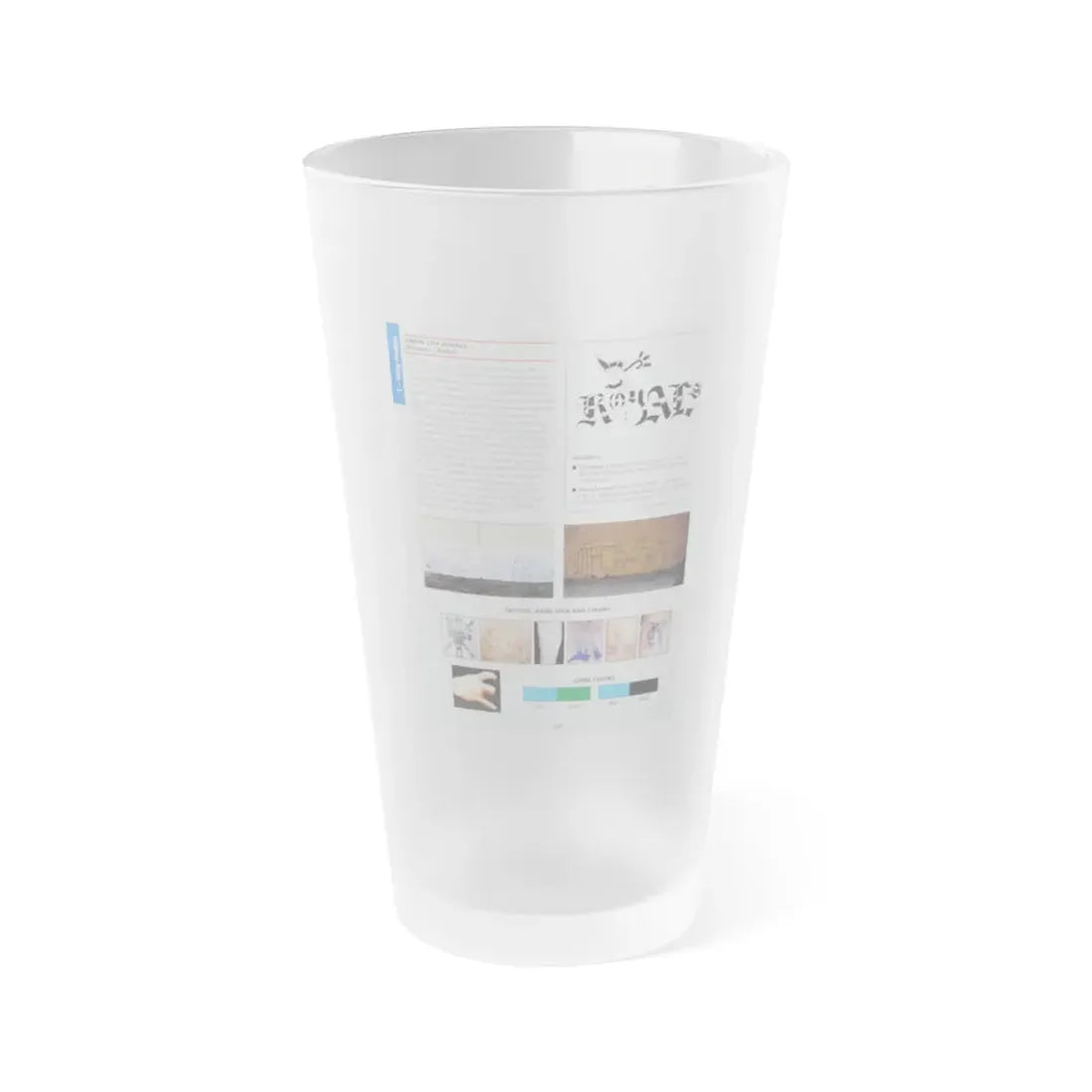 The Chicago Gang Book Page 148 - Simon City Royals Identifiers - Frosted Pint Glass 16oz 16oz Frosted - Go Mug Yourself