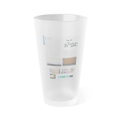 The Chicago Gang Book Page 148 - Simon City Royals Identifiers - Frosted Pint Glass 16oz 16oz Frosted - Go Mug Yourself