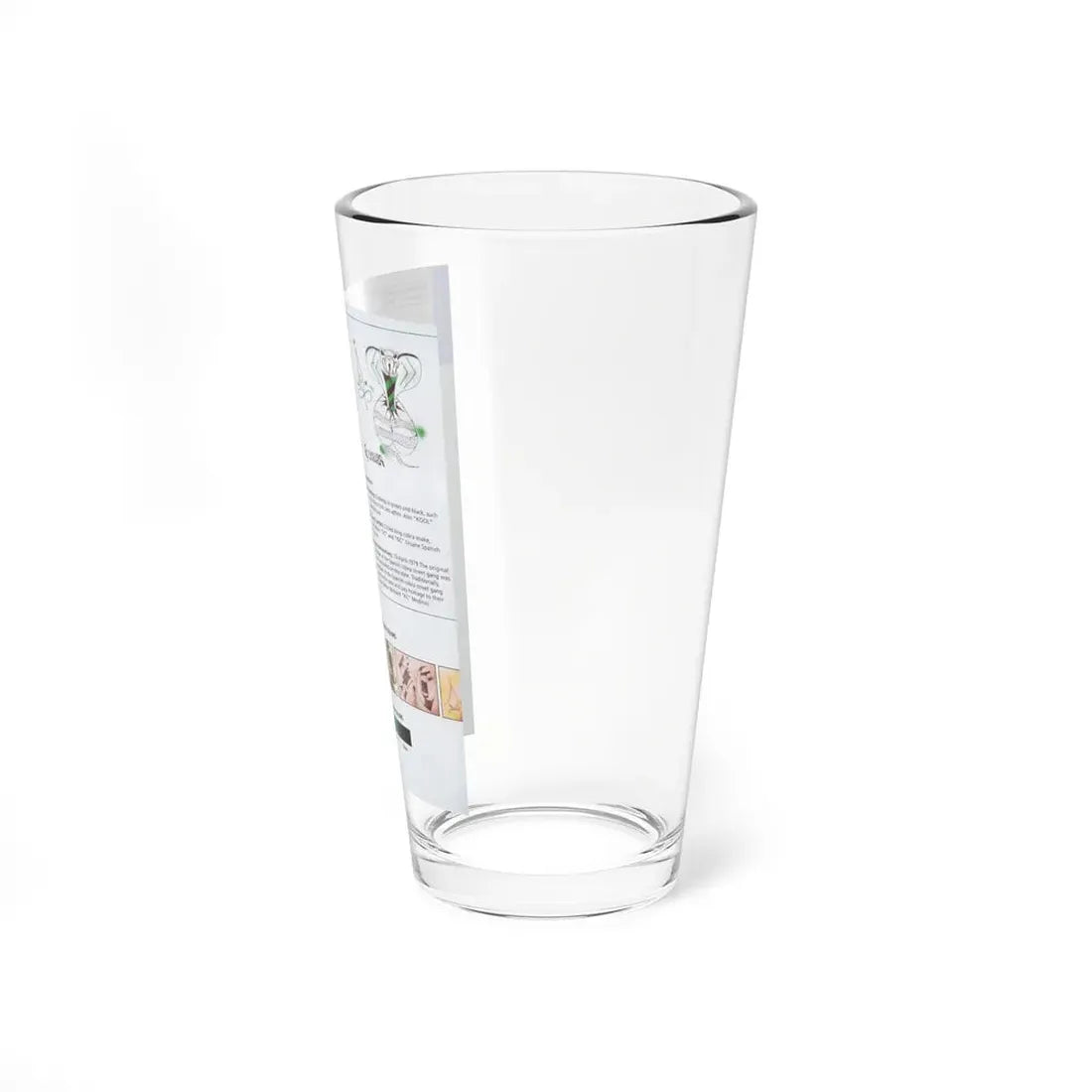 The Chicago Gang Book Page 150 - Insane Spanish Cobras Identifiers - Pint Glass 16oz - Go Mug Yourself