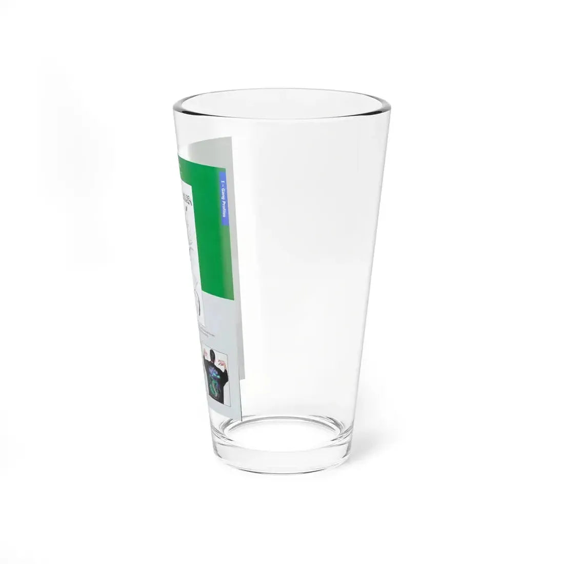 The Chicago Gang Book Page 153 - Insane Spanish Cobras Identifiers - Pint Glass 16oz - Go Mug Yourself