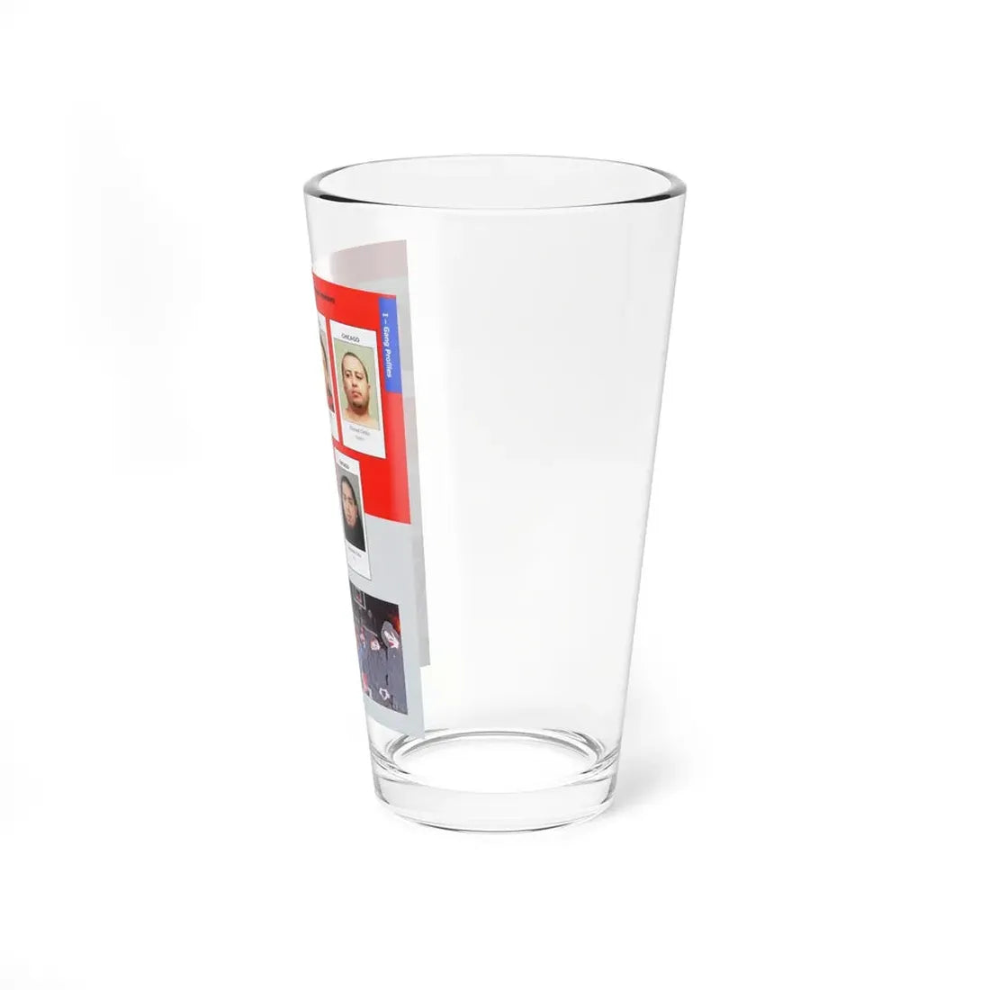 The Chicago Gang Book Page 155 - Spanish Four Corner Hustlers Members (Sleepy, Cartoon, Shyster, Weezy) - Pint Glass 16oz - Go Mug Yourself