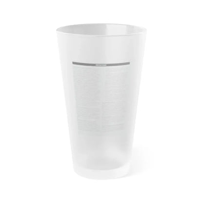 The Chicago Gang Book Page 17 - Frosted Pint Glass 16oz 16oz Frosted - Go Mug Yourself
