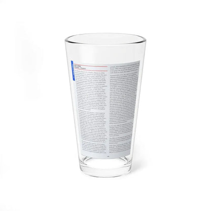 The Chicago Gang Book Page 170 - Vice Lords Identifiers - Pint Glass 16oz 16oz - Go Mug Yourself