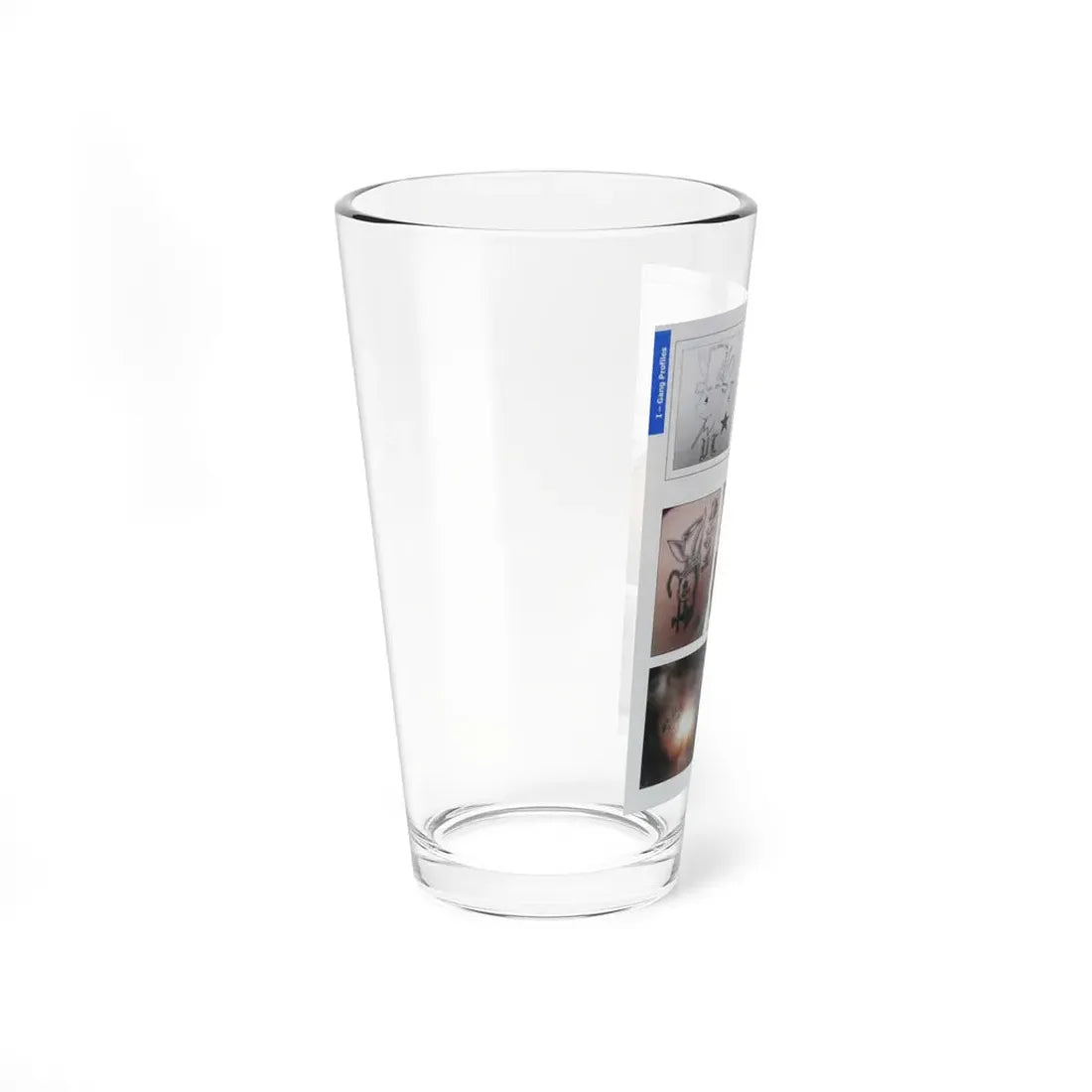 The Chicago Gang Book Page 172 - Vice Lords Identifiers - Pint Glass 16oz - Go Mug Yourself