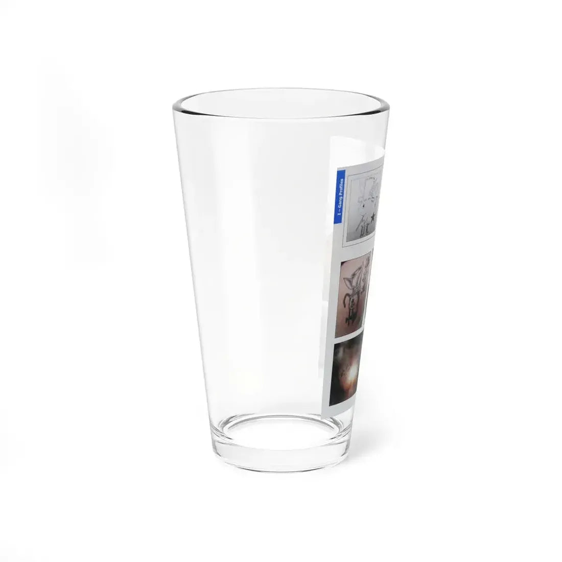The Chicago Gang Book Page 172 - Vice Lords Identifiers - Pint Glass 16oz - Go Mug Yourself