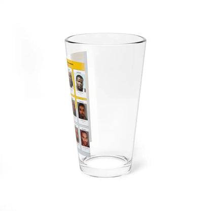 The Chicago Gang Book Page 174 - Conservative Vice Lords Members (Woodie, Gucci, Minister Rico, Sleezy, Fonz, FIfty) - Pint Glass 16oz - Go Mug Yourself