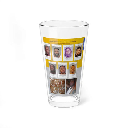 The Chicago Gang Book Page 175 - Conservative Vice Lords Members (Lil Cuz, Fatty, Money Rome, Dollar) - Pint Glass 16oz 16oz - Go Mug Yourself