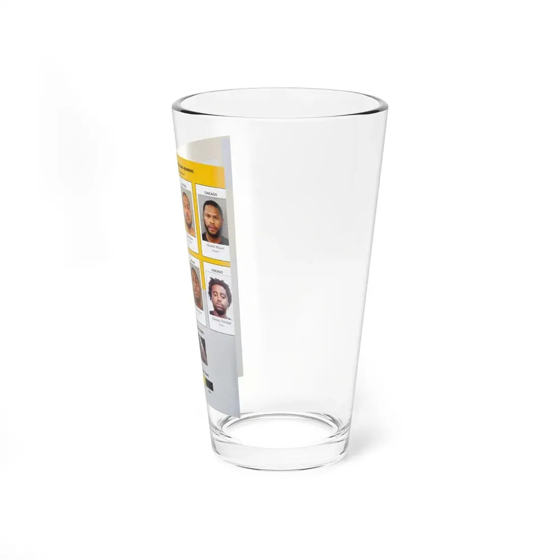 The Chicago Gang Book Page 178 - Traveling Vice Lords Members (Lil E, LC, Mardell, Weezy, DT, Fooly) - Pint Glass 16oz - Go Mug Yourself