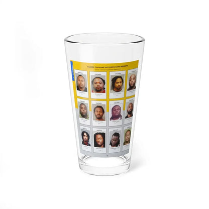 The Chicago Gang Book Page 180 - Traveling Vice Lords Members (Fats, Don Don, P Box, Cheesy, Cuddles, Big Chill, Ben Rich, O Dog, Musch) - Pint Glass 16oz 16oz - Go Mug Yourself