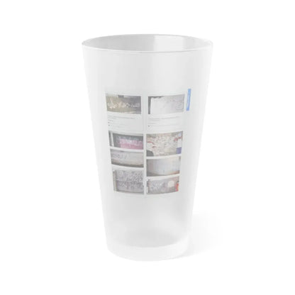 The Chicago Gang Book Page 187 - Young Latino Organization Cobras and Disciples Identifiers - Frosted Pint Glass 16oz 16oz Frosted - Go Mug Yourself