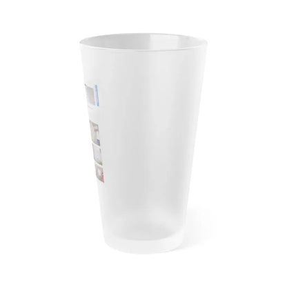 The Chicago Gang Book Page 187 - Young Latino Organization Cobras and Disciples Identifiers - Frosted Pint Glass 16oz - Go Mug Yourself