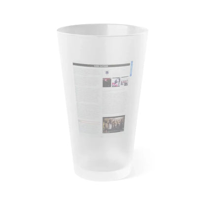 The Chicago Gang Book Page 193 - Gang Factions - Frosted Pint Glass 16oz 16oz Frosted - Go Mug Yourself
