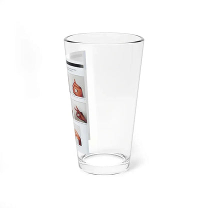 The Chicago Gang Book Page 196 - Hand Signs - Pint Glass 16oz - Go Mug Yourself