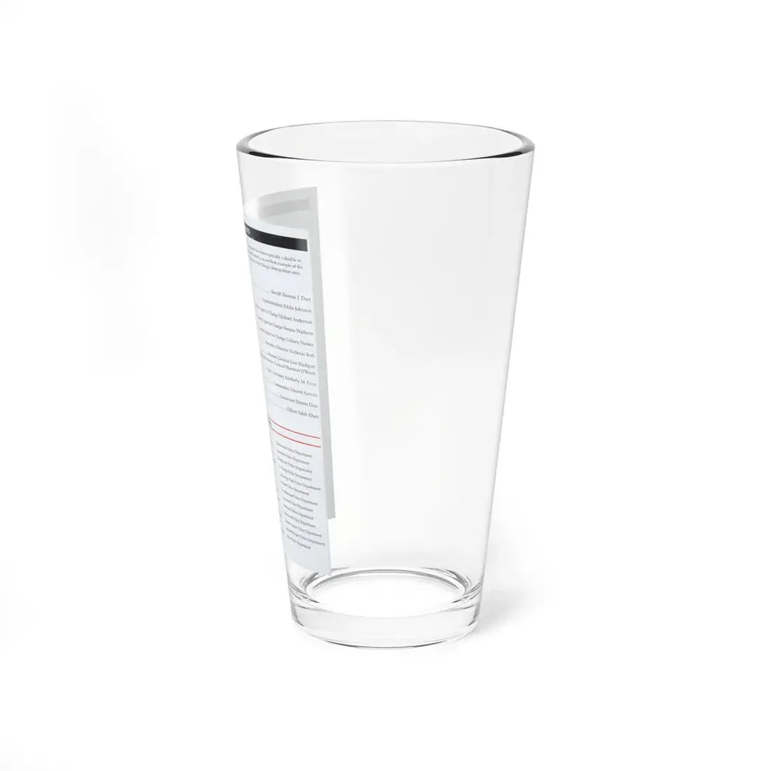 The Chicago Gang Book Page 2 - Pint Glass 16oz - Go Mug Yourself