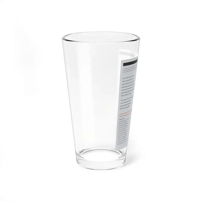 The Chicago Gang Book Page 2 - Pint Glass 16oz - Go Mug Yourself