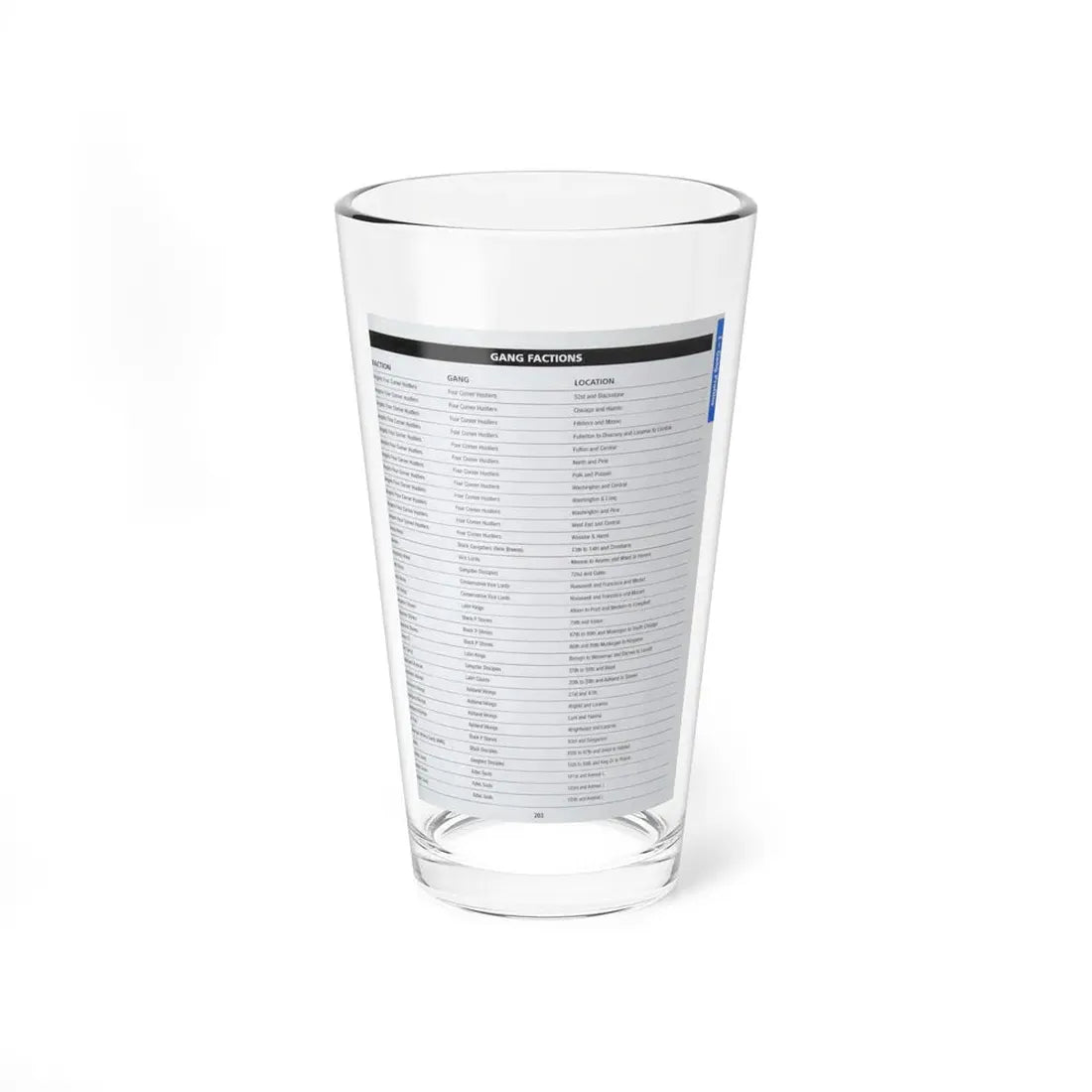 The Chicago Gang Book Page 203 - Sets - Pint Glass 16oz 16oz - Go Mug Yourself