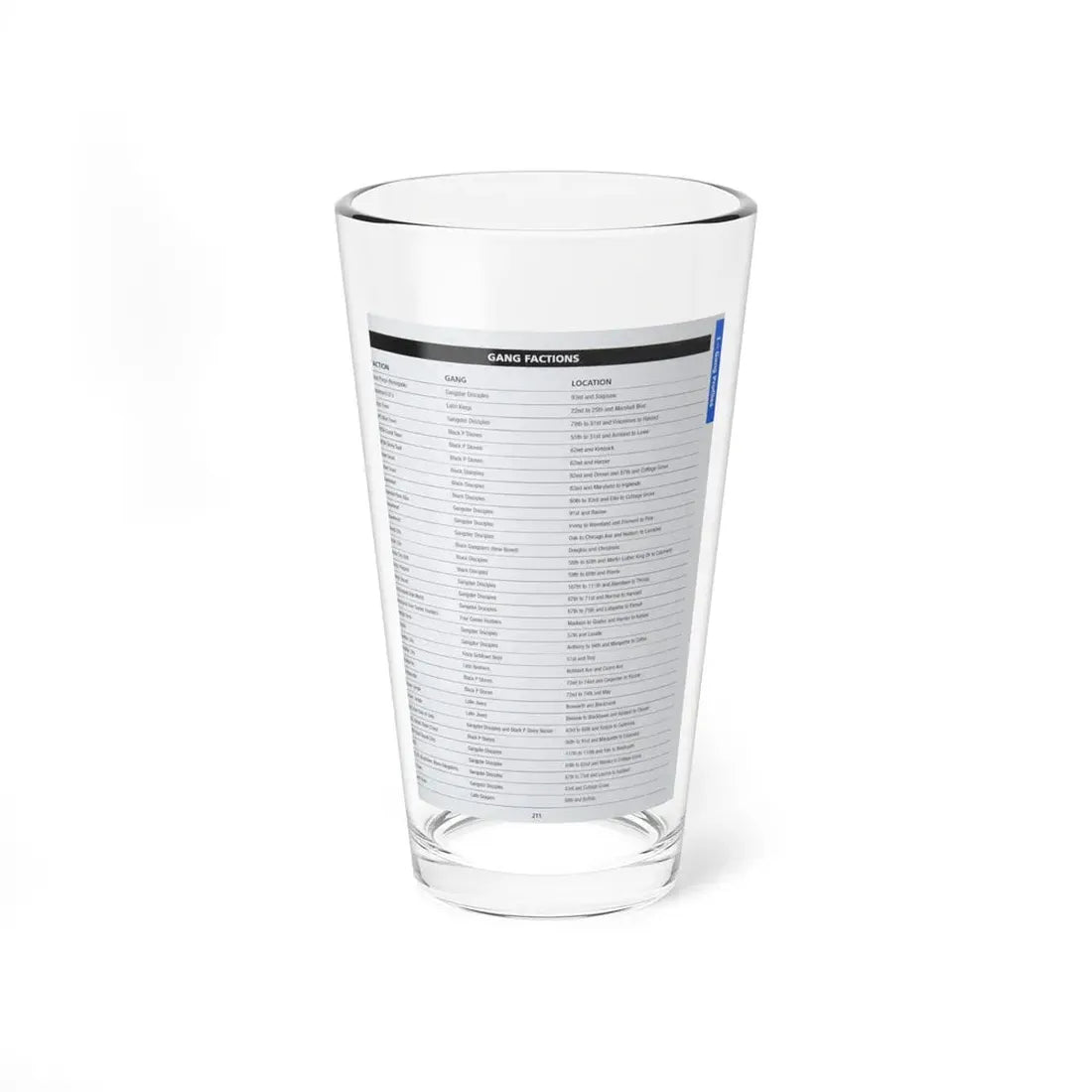 The Chicago Gang Book Page 211 - Sets - Pint Glass 16oz 16oz - Go Mug Yourself